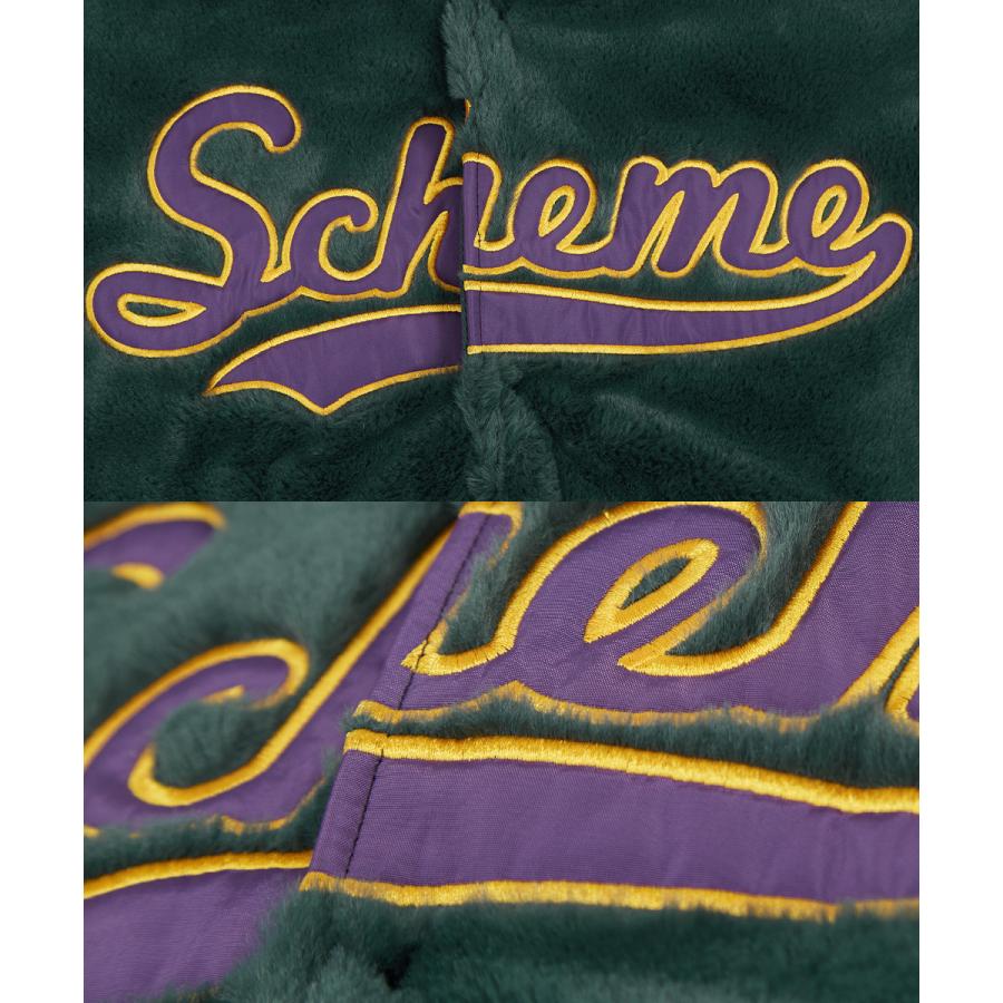 ロゴ刺繍ファースタジャン メンズ ファージャケット スタジアムジャンパー ジャケット ブルゾン ビッグシルエット オーバーサイズ 大きいサイズ ゆったり | improves | 16