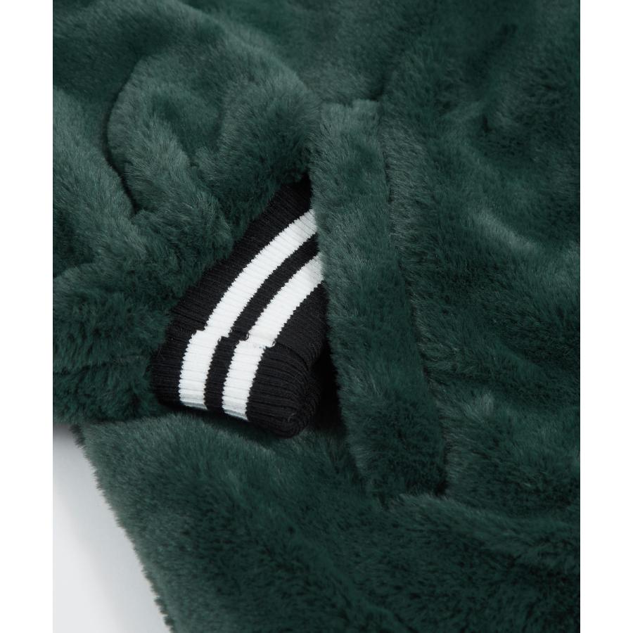 ロゴ刺繍ファースタジャン メンズ ファージャケット スタジアムジャンパー ジャケット ブルゾン ビッグシルエット オーバーサイズ 大きいサイズ ゆったり | improves | 17