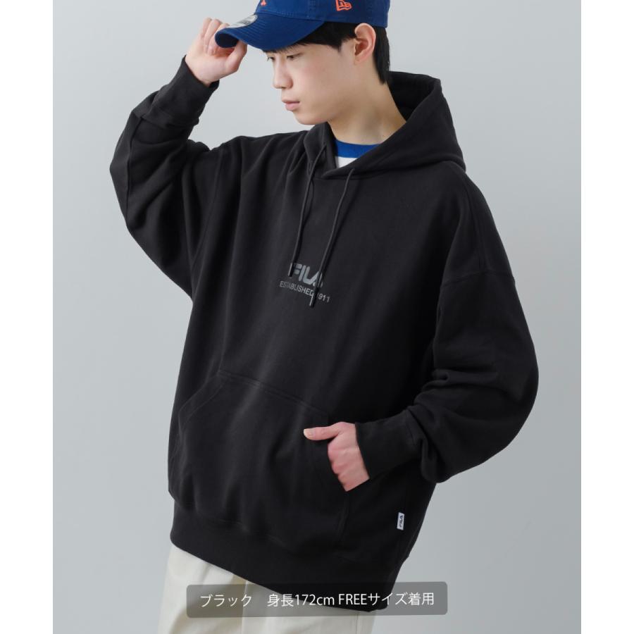 【お値下】FILAフィラ☆パーカー紺サイズL FILA プルパーカー レディース
