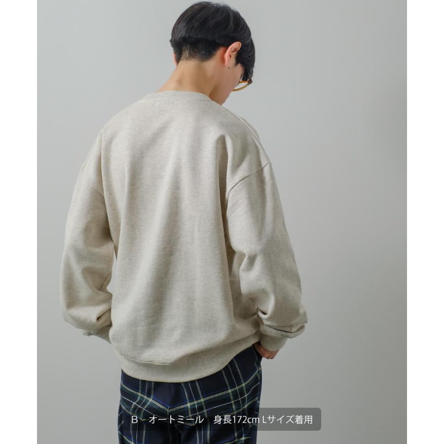 シティポップ刺繍 スウェット トレーナー メンズ レディース スエット 裏毛 クルーネック プルオーバー ビッグシルエット オーバーサイズ 大きいサイズ ゆったり | improves | 12