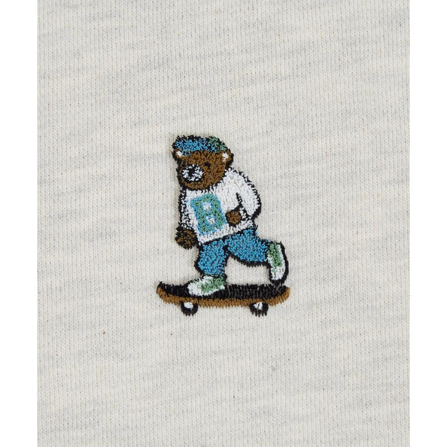 くまワンポイント刺繍 スウェット トレーナー メンズ レディース スエット クルーネック プルオーバー ビッグシルエット オーバーサイズ 大きいサイズ ゆったり | improves | 15