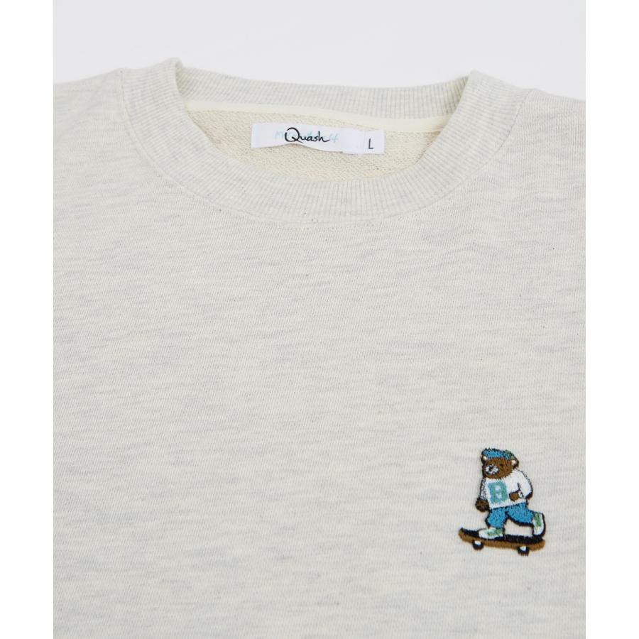 improves（インプローブス） くまワンポイント刺繍 スウェット