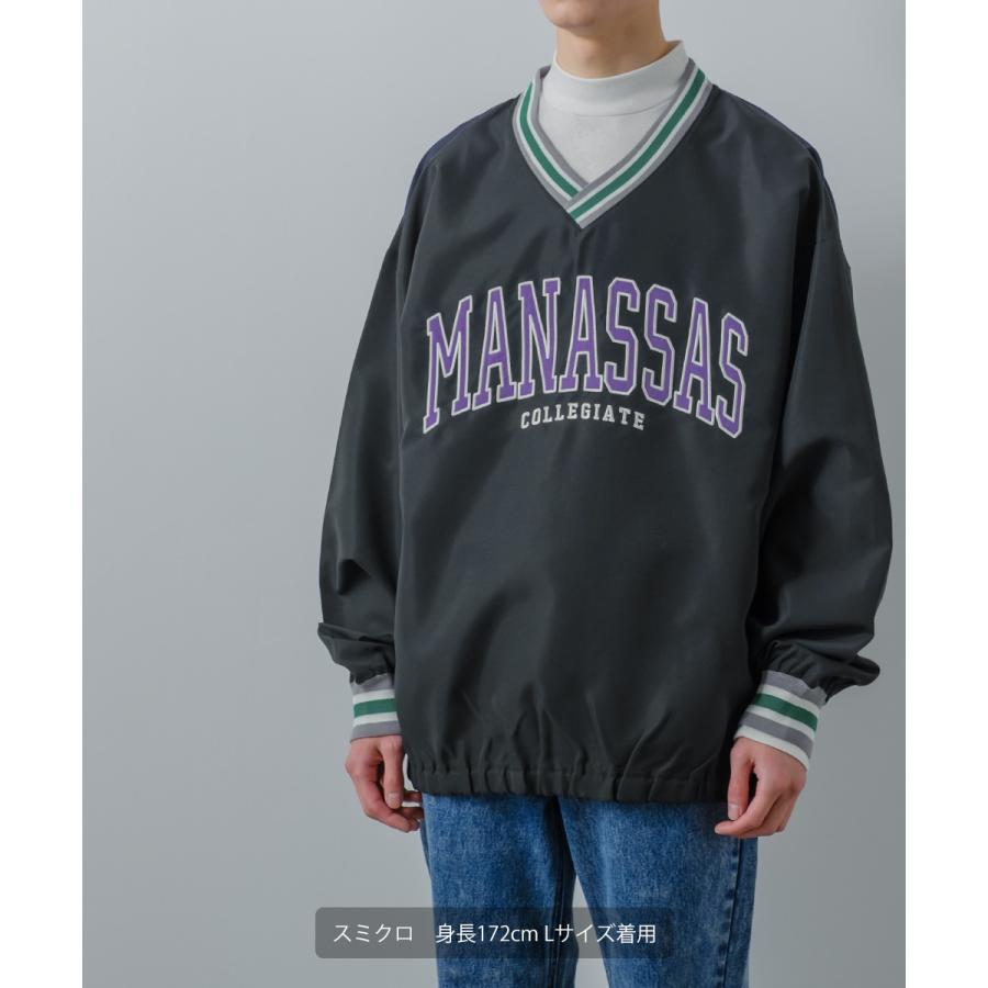 カレッジロゴ プルオーバー メンズ レディース Vネック ロンT 長袖 Tシャツ カットソー ビッグシルエット オーバーサイズ 大きいサイズ ゆったり 古着系 | improves | 14