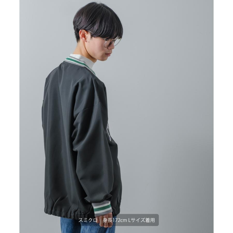 カレッジロゴ プルオーバー メンズ レディース Vネック ロンT 長袖 Tシャツ カットソー ビッグシルエット オーバーサイズ 大きいサイズ ゆったり 古着系 | improves | 15