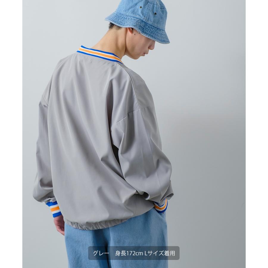 カレッジロゴ プルオーバー メンズ レディース Vネック ロンT 長袖 Tシャツ カットソー ビッグシルエット オーバーサイズ 大きいサイズ ゆったり 古着系 | improves | 04