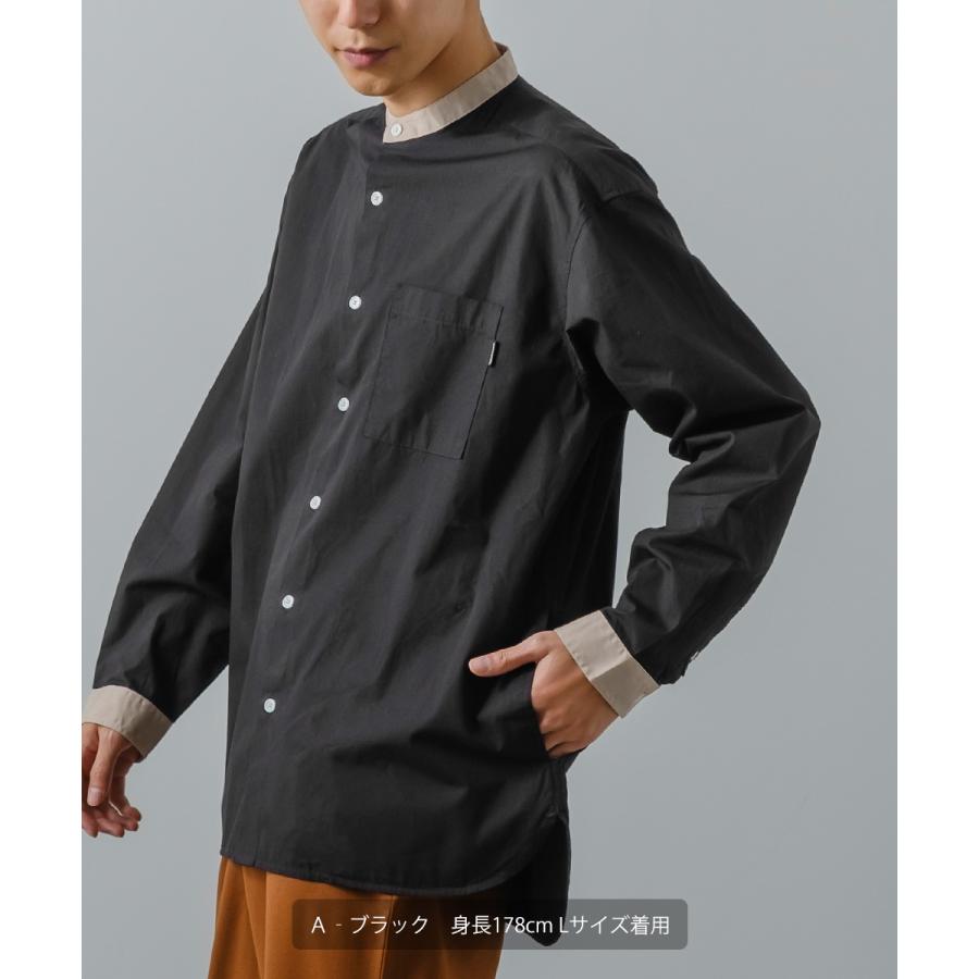 【新品未使用品】#FR2GOLF メンズ長袖薄手シャツ L サイズ improves（インプローブス） シャツ メンズ カジュアルシャツ バンド