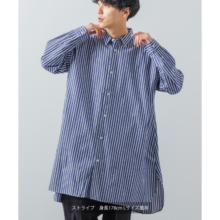 新品⁑ヤヌーク　バックボタンシャツ　ERS ストライプ　コットンビッグシルエット バックボタンシャツ | シャツ＆ブラウス | YANUK ONLINE STORE