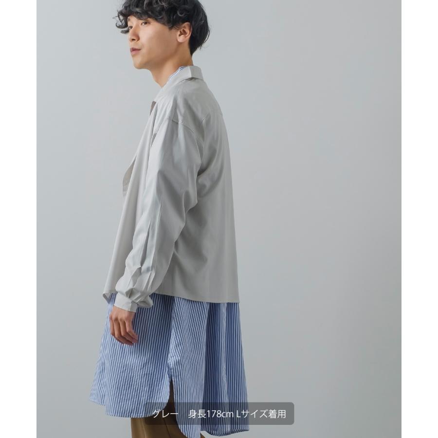 ダブルライダースジャケット風 ショート丈 シャツ メンズ レディース シャツジャケット 長袖 ビッグシルエット オーバーサイズ 大きいサイズ ゆったり 古着系 | improves | 02