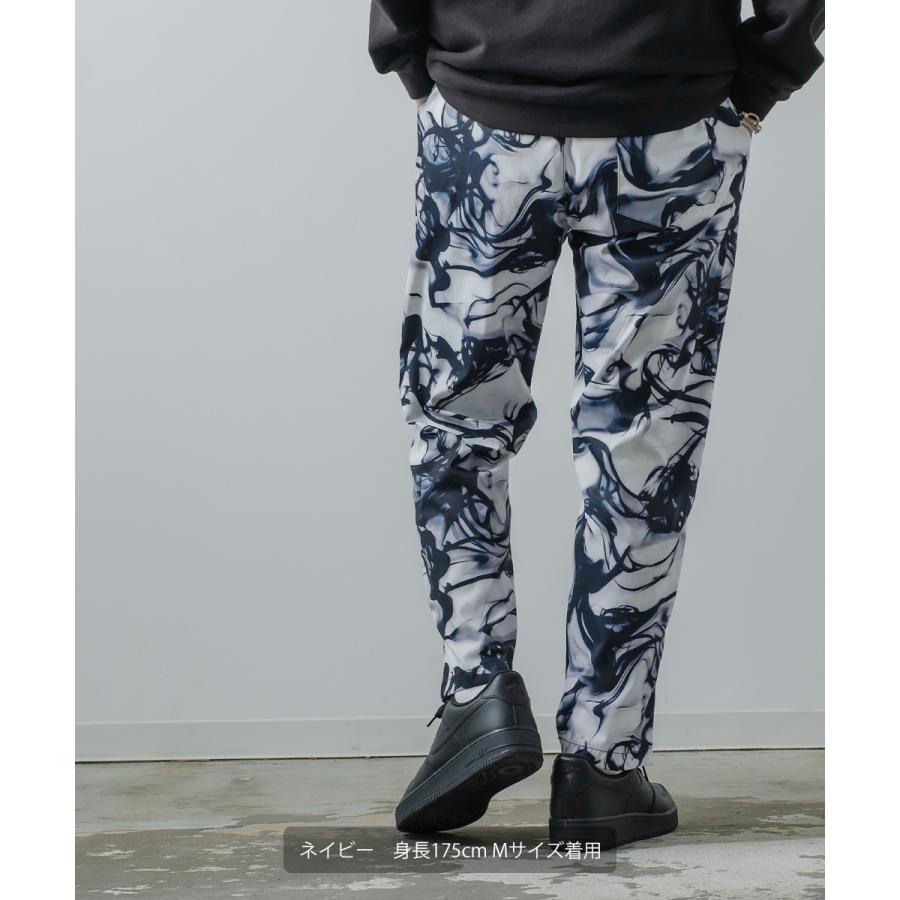 improves 総柄 イージーパンツ メンズ レディース シェフパンツ