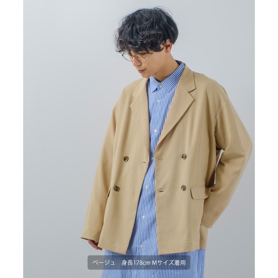 テーラードジャケット メンズ ダブル パステルカラー セットアップ対応 ノッチドラペル オーバーサイズ ドロップショルダー ストレッチ ダブルブレスト | improves | 15