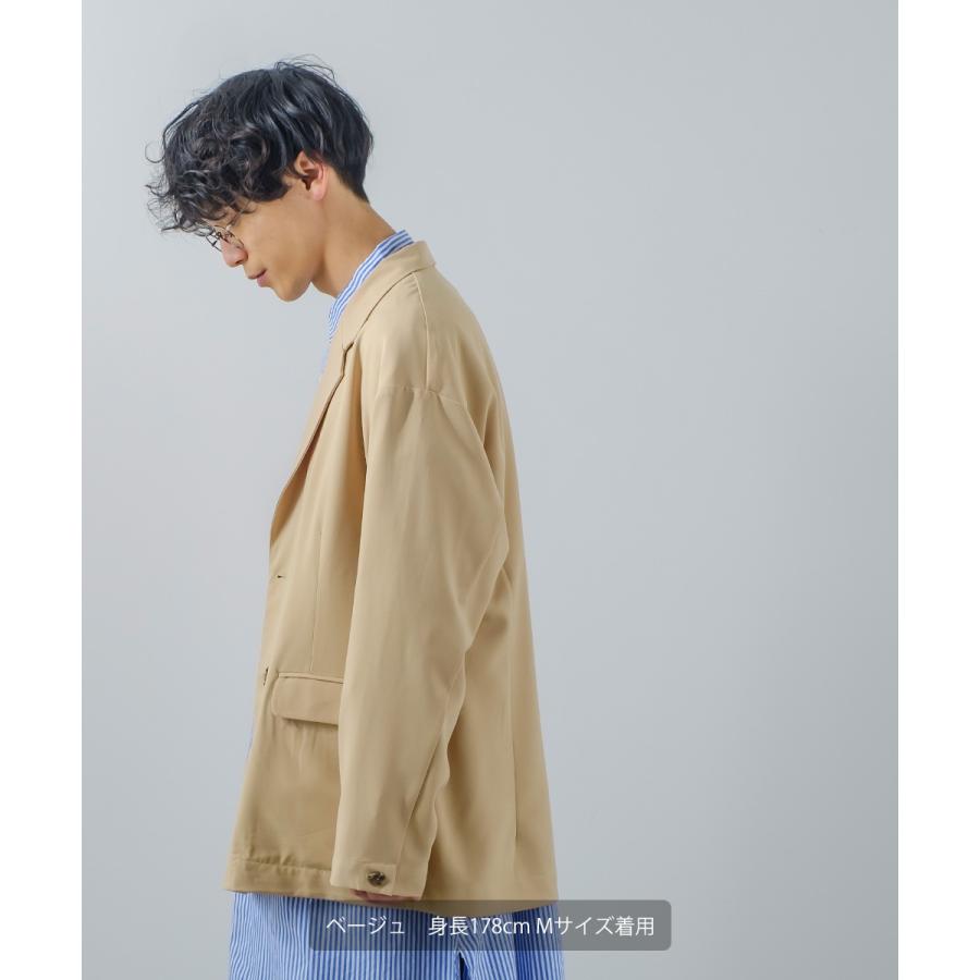 テーラードジャケット メンズ ダブル パステルカラー セットアップ対応 ノッチドラペル オーバーサイズ ドロップショルダー ストレッチ ダブルブレスト | improves | 16