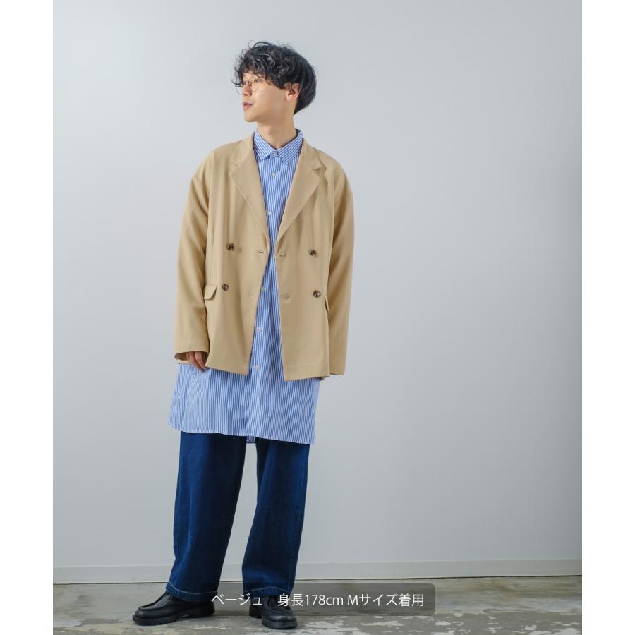 テーラードジャケット メンズ ダブル パステルカラー セットアップ対応 ノッチドラペル オーバーサイズ ドロップショルダー ストレッチ ダブルブレスト | improves | 18