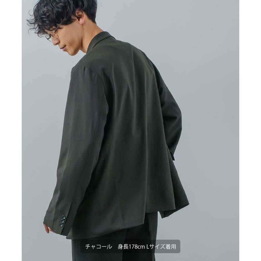 ナチュラルストレッチ テーラードジャケット メンズ セットアップ対応 2つボタン ビジカジ リモート会議 WEB会議 ベーシック シンプル カジュアル きれいめ | improves | 13