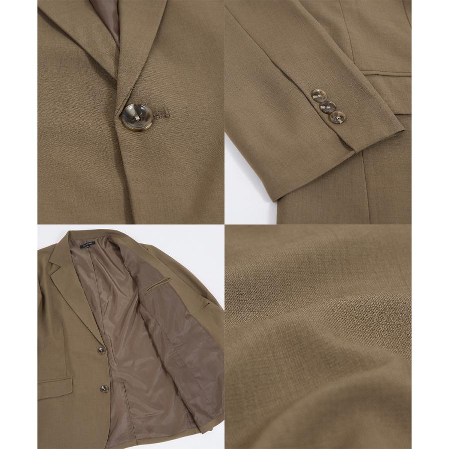 ナチュラルストレッチ テーラードジャケット メンズ セットアップ対応 2つボタン ビジカジ リモート会議 WEB会議 ベーシック シンプル カジュアル きれいめ | improves | 19