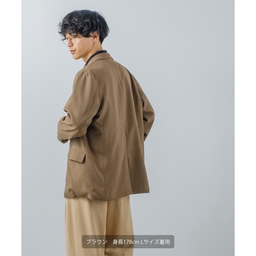 ナチュラルストレッチ テーラードジャケット メンズ セットアップ対応 2つボタン ビジカジ リモート会議 WEB会議 ベーシック シンプル カジュアル きれいめ | improves | 03