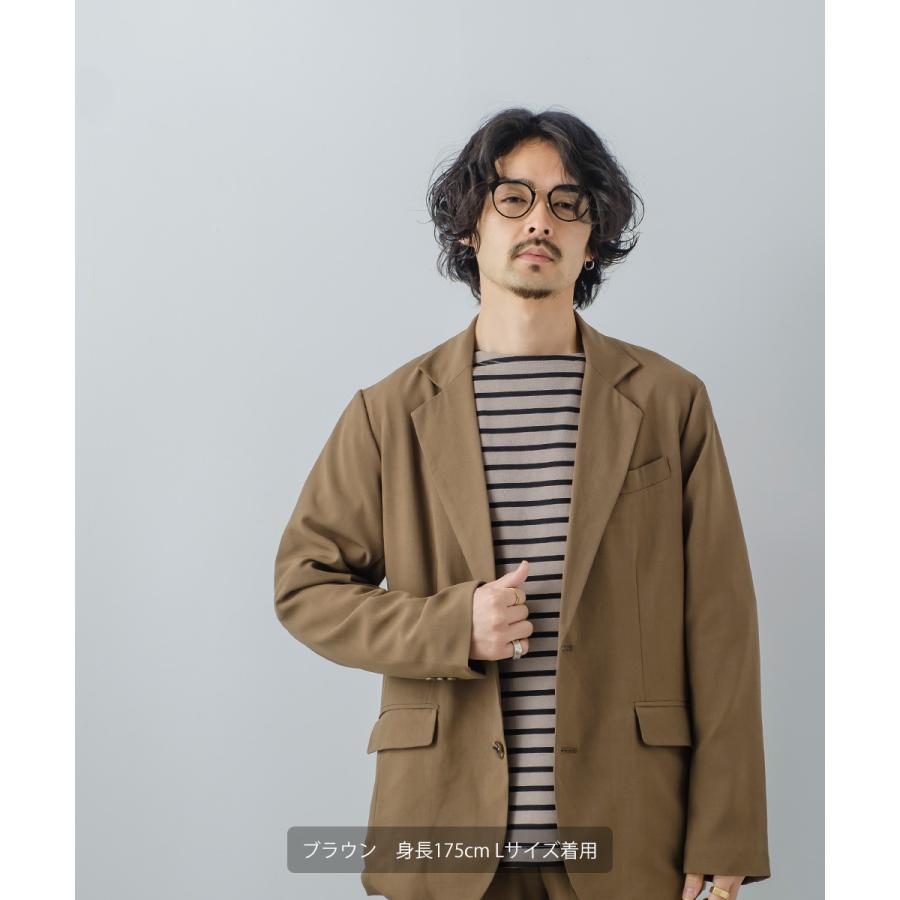ナチュラルストレッチ テーラードジャケット メンズ セットアップ対応 2つボタン ビジカジ リモート会議 WEB会議 ベーシック シンプル カジュアル きれいめ | improves | 05