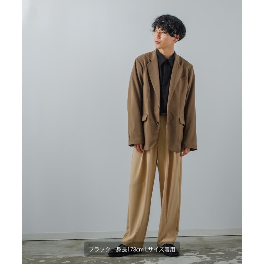 シャツ メンズ オーバーサイズ トレンチシャツ バックフライ シャツジャケット モード ベーシック トラッド シンプル カジュアル きれいめ ノームコア | improves | 17