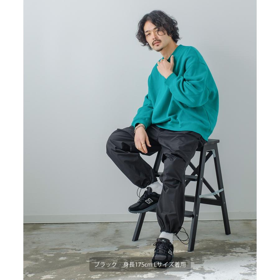 ポリナイロン ワイド ミリタリーパンツ メンズ スノーパンツ 軍パン アーミーパンツ 撥水 ツイル  タック レトロ ストリート 韓国ファッション | improves | 10