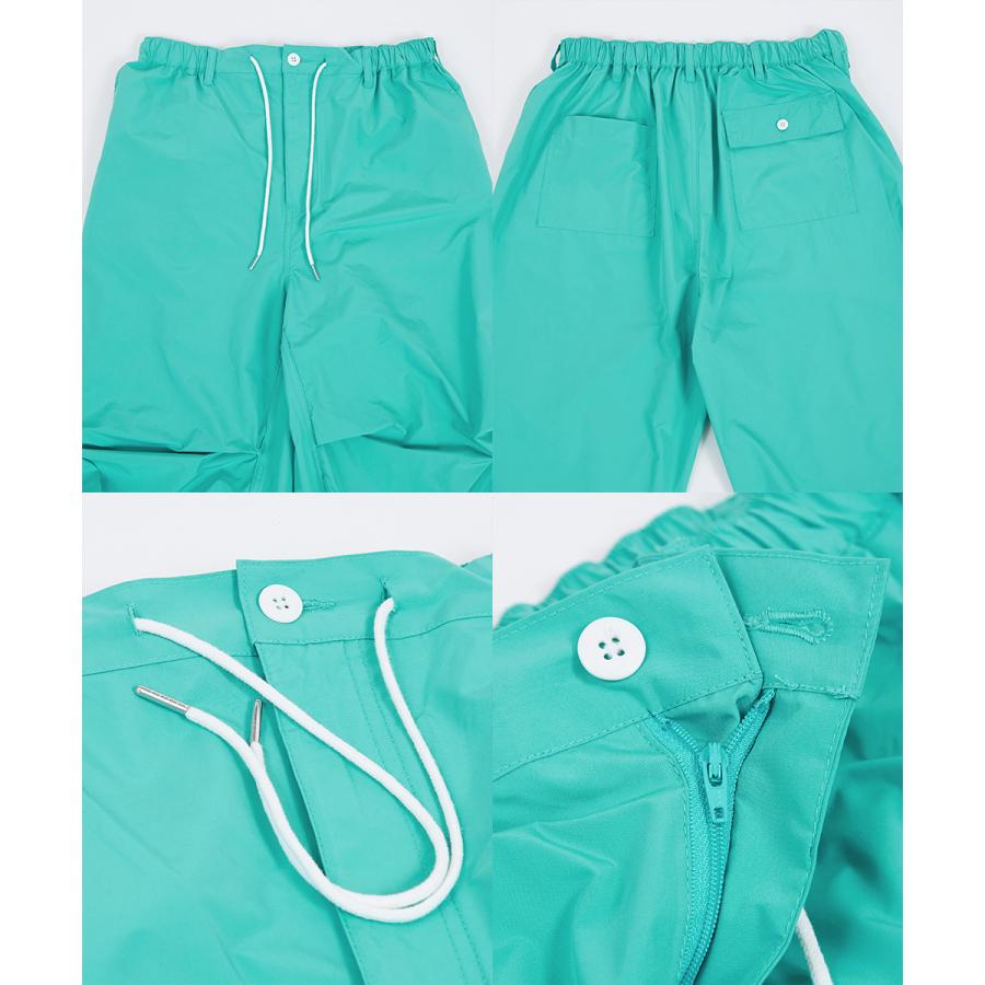 ポリナイロン ワイド ミリタリーパンツ メンズ スノーパンツ 軍パン アーミーパンツ 撥水 ツイル  タック レトロ ストリート 韓国ファッション | improves | 16