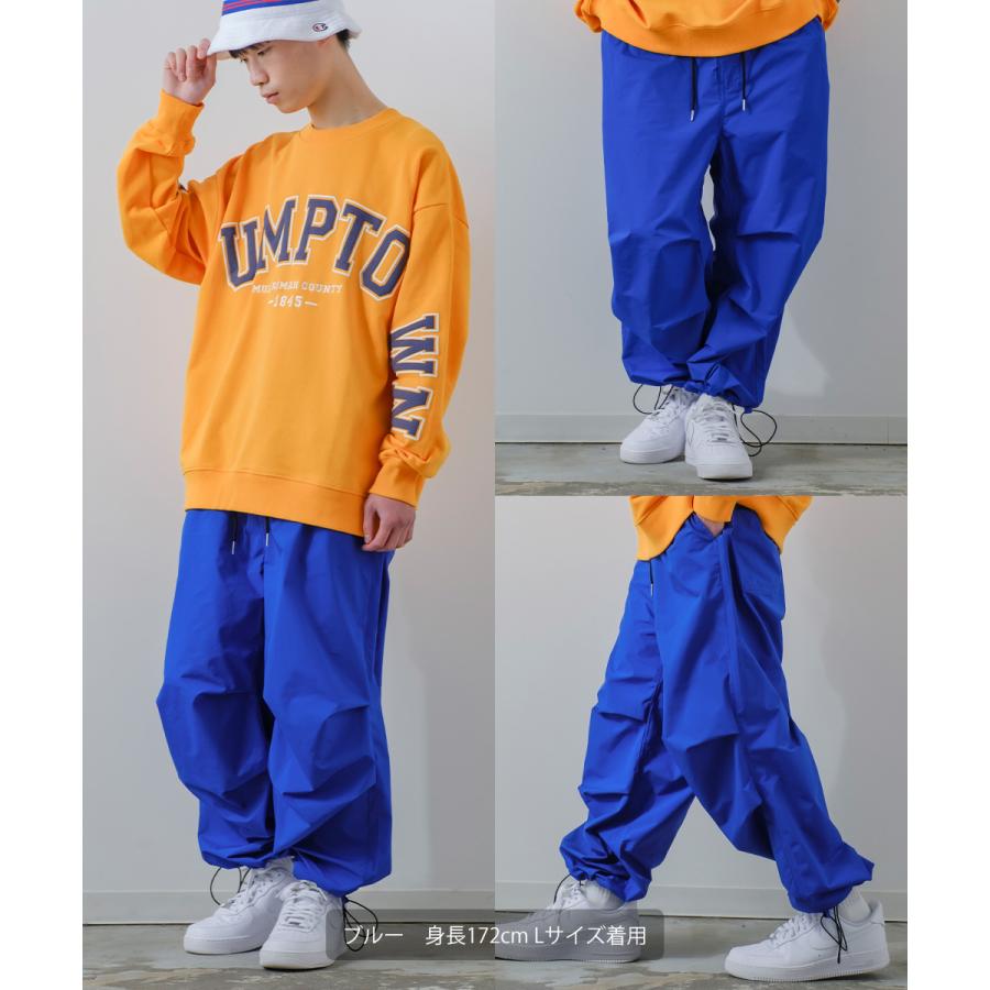 ポリナイロン ワイド ミリタリーパンツ メンズ スノーパンツ 軍パン アーミーパンツ 撥水 ツイル  タック レトロ ストリート 韓国ファッション | improves | 08