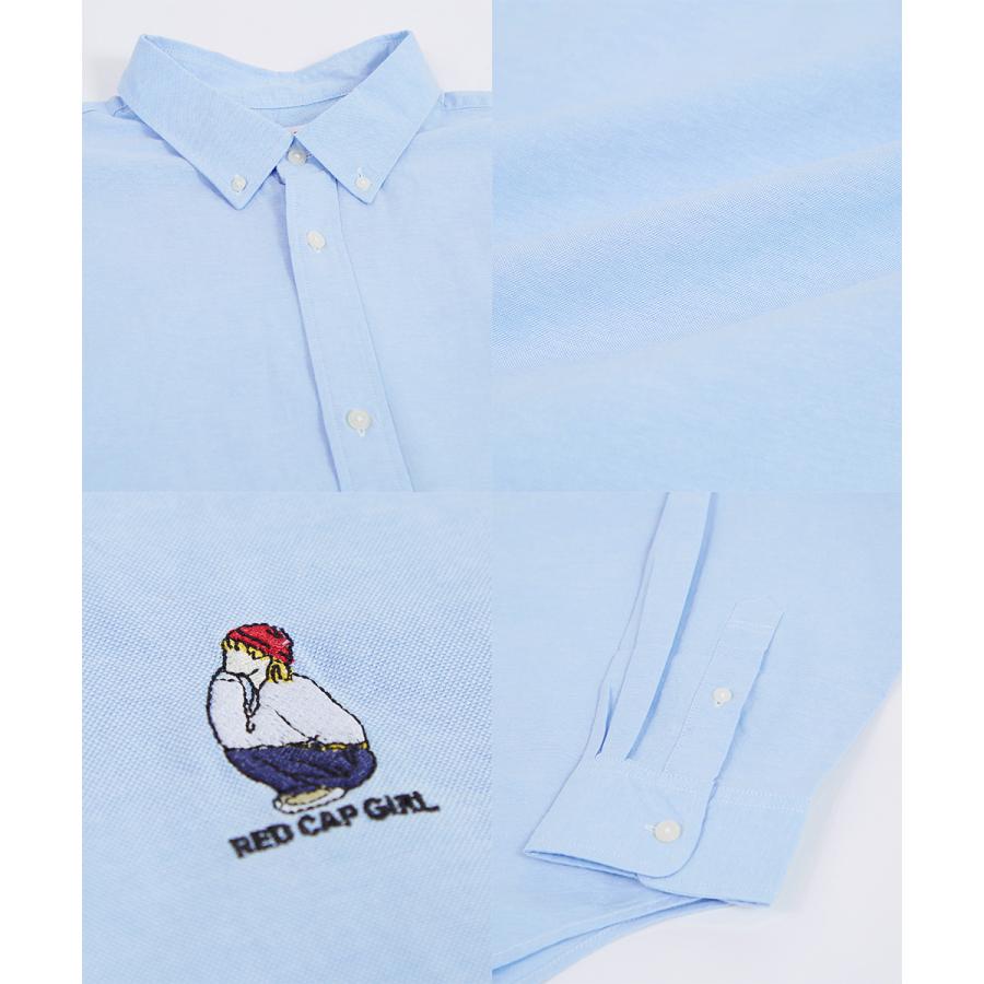 ワンポイント刺しゅう オックスシャツ メンズ 長袖 ストライプ ボタンダウン オーバーシャツ レギュラーシャツ きれいめ カジュアル モード 韓国ファッション |  | 28