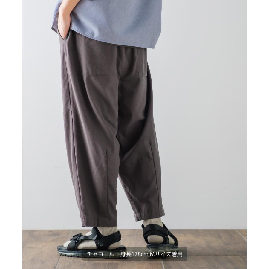 00s~ リネン100% 1タック スラックス バルーンパンツ ドレープ 光沢 00s~ リネン100% 1タック スラックス バルーンパンツ ドレープ