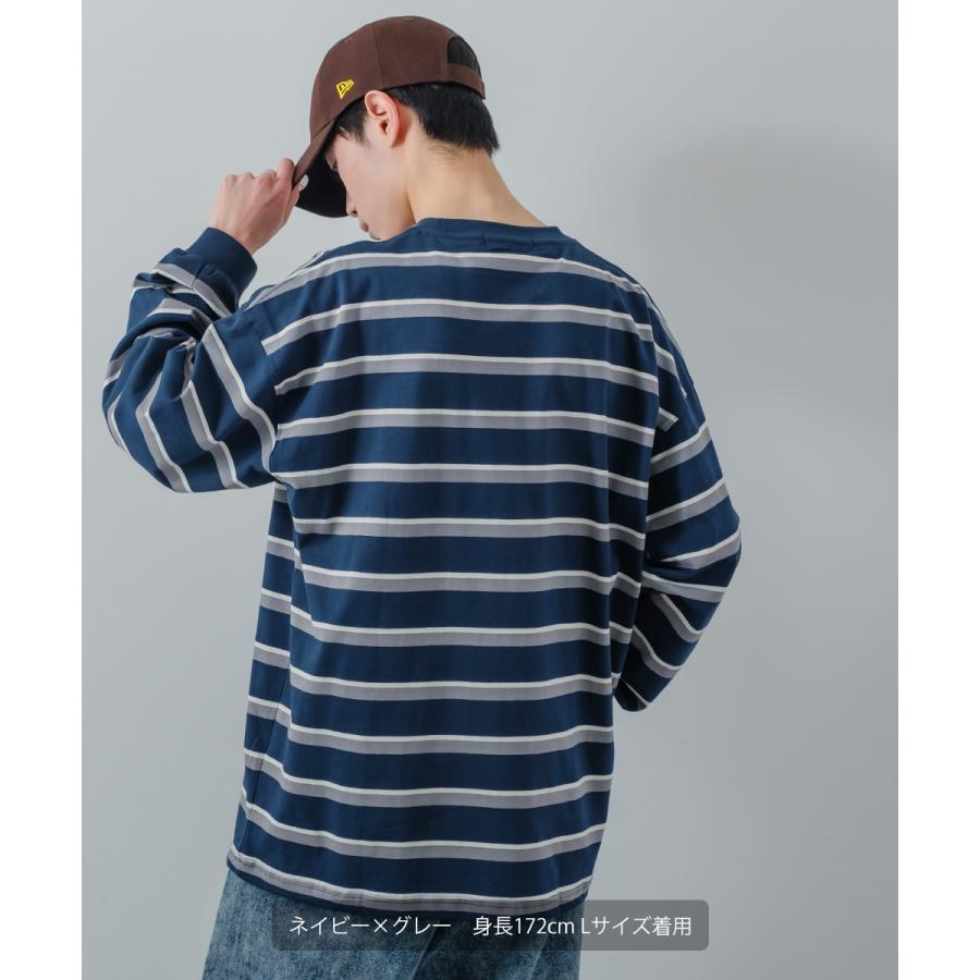 improves（インプローブス） ロンT メンズ レトロチック ボーダー 長袖