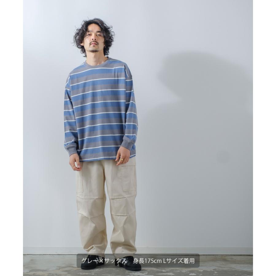 improves（インプローブス） ロンT メンズ レトロチック ボーダー 長袖
