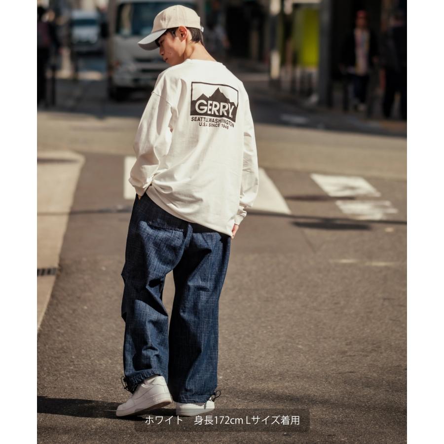 GERRY ジェリー 別注プリント ロンT メンズ 長袖Tシャツ カットソー バックプリント ワンポイントプリント アウトドア ストリート アメカジ 古着MIX | GERRY | 21