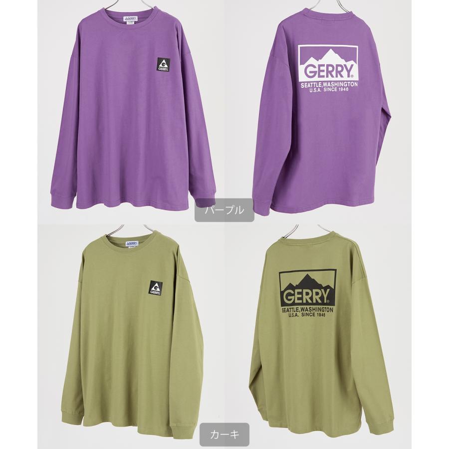GERRY ジェリー 別注プリント ロンT メンズ 長袖Tシャツ カットソー バックプリント ワンポイントプリント アウトドア ストリート アメカジ 古着MIX | GERRY | 23