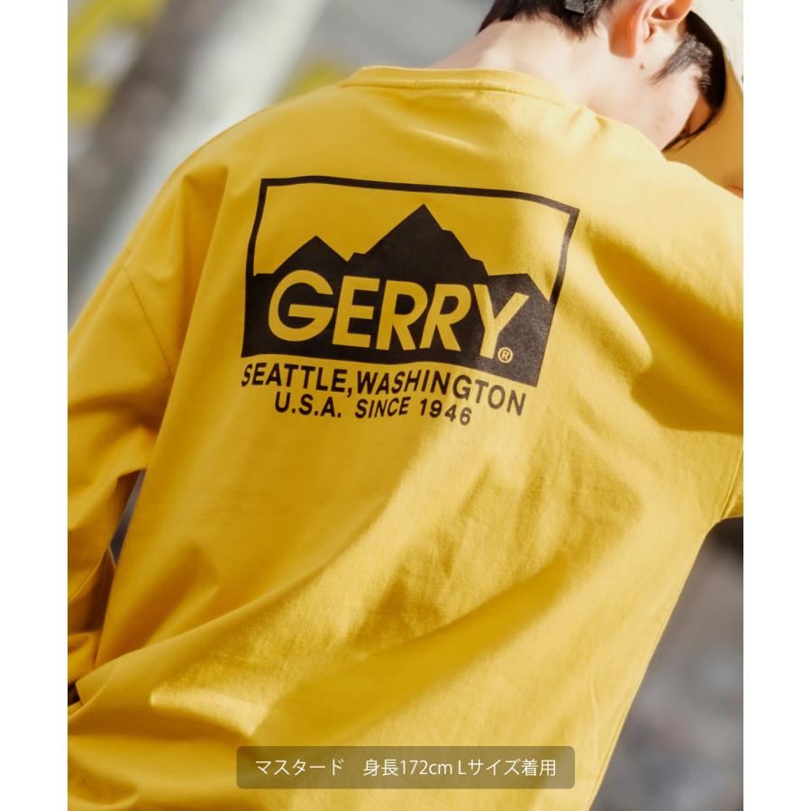 GERRY ジェリー 別注プリント ロンT メンズ 長袖Tシャツ カットソー バックプリント ワンポイントプリント アウトドア ストリート アメカジ 古着MIX | GERRY | 16