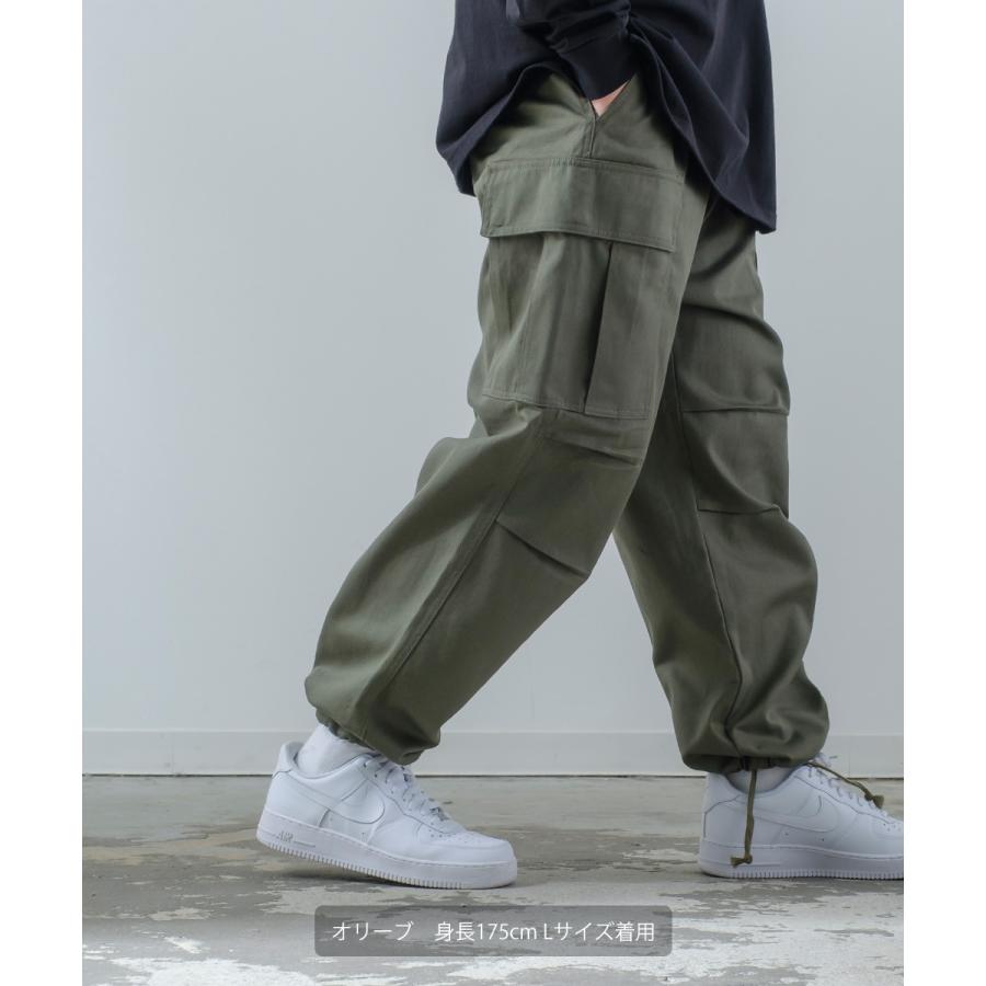 カーゴパンツ メンズ ワイド 綾織 ワークパンツ イージーパンツ ミリタリー 大きいサイズ ゆったり 韓国ファッション 古着系 ストリート カジュアル アメカジ | improves | 16