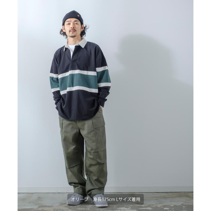 カーゴパンツ メンズ ワイド 綾織 ワークパンツ イージーパンツ ミリタリー 大きいサイズ ゆったり 韓国ファッション 古着系 ストリート カジュアル アメカジ | improves | 17