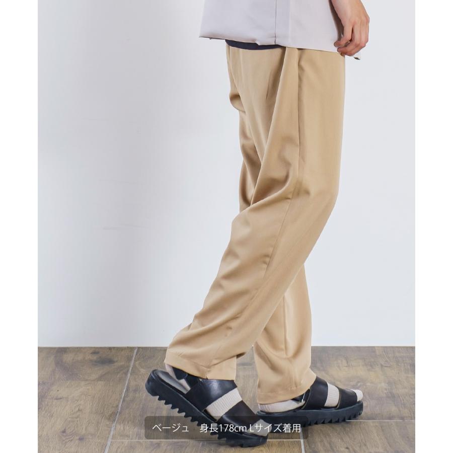 テーパードパンツ メンズ メロー 2タック ワイドパンツ ラグジュアリー スラックス とろみ 大きいサイズ ゆったり 韓国ファッション きれいめ カジュアル モード | improves | 11