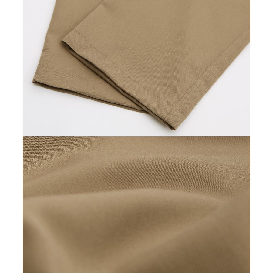 テーパードパンツ メンズ メロー 2タック ワイドパンツ ラグジュアリー スラックス とろみ 大きいサイズ ゆったり 韓国ファッション きれいめ カジュアル モード | improves | 19