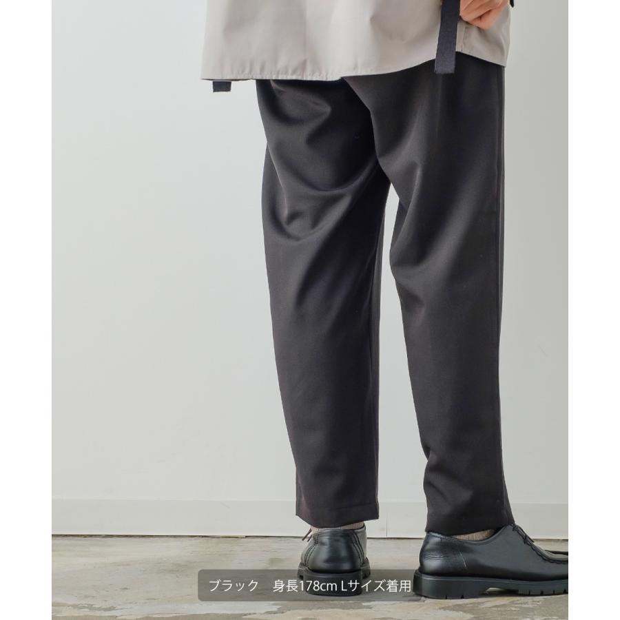 テーパードパンツ メンズ メロー 2タック ワイドパンツ ラグジュアリー スラックス とろみ 大きいサイズ ゆったり 韓国ファッション きれいめ カジュアル モード | improves | 09
