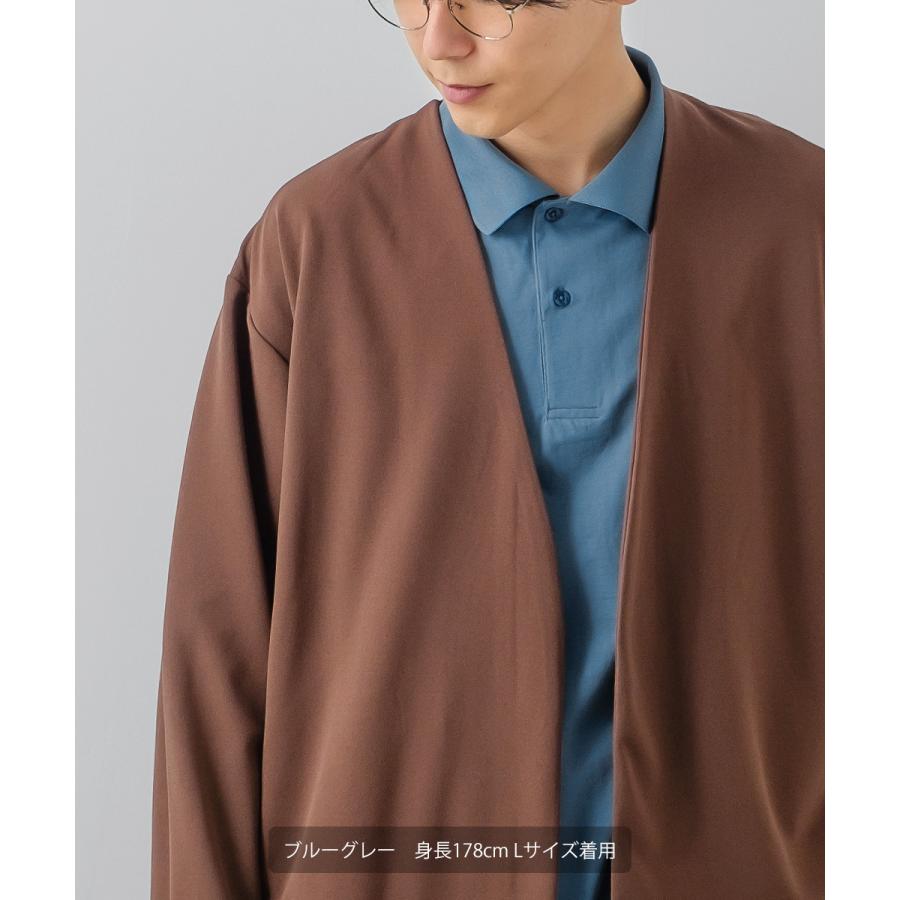 シルケット オーバーサイズ ポロシャツ メンズ  ラグジュアリー ビッグサイズ 半袖 大きいサイズ ゆったり 韓国ファッション きれいめ カジュアル モード | improves | 10