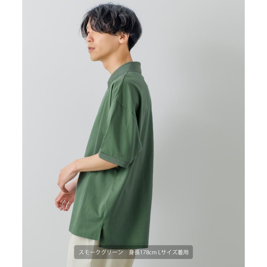 シルケット オーバーサイズ ポロシャツ メンズ  ラグジュアリー ビッグサイズ 半袖 大きいサイズ ゆったり 韓国ファッション きれいめ カジュアル モード | improves | 14