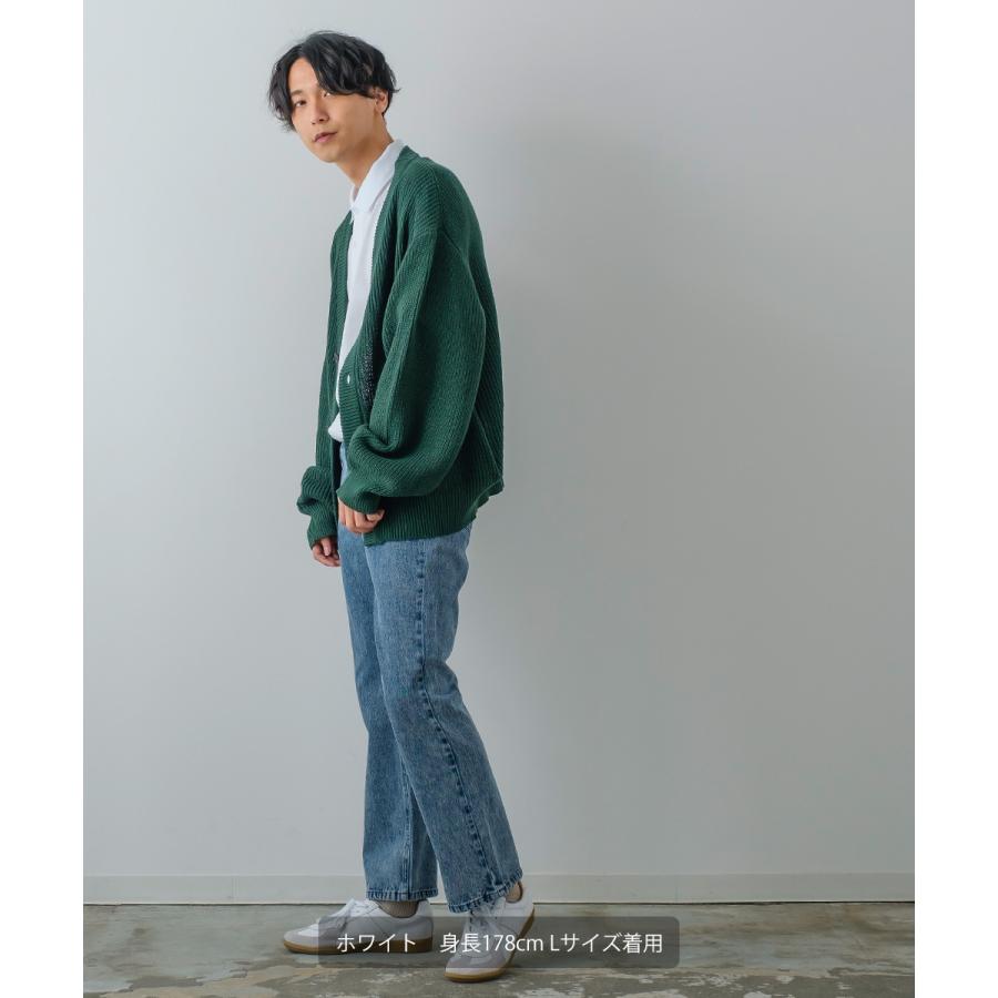 シルケット オーバーサイズ ポロシャツ メンズ  ラグジュアリー ビッグサイズ 半袖 大きいサイズ ゆったり 韓国ファッション きれいめ カジュアル モード | improves | 07