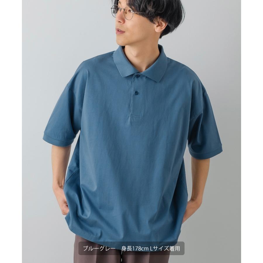 シルケット オーバーサイズ ポロシャツ メンズ  ラグジュアリー ビッグサイズ 半袖 大きいサイズ ゆったり 韓国ファッション きれいめ カジュアル モード | improves | 08