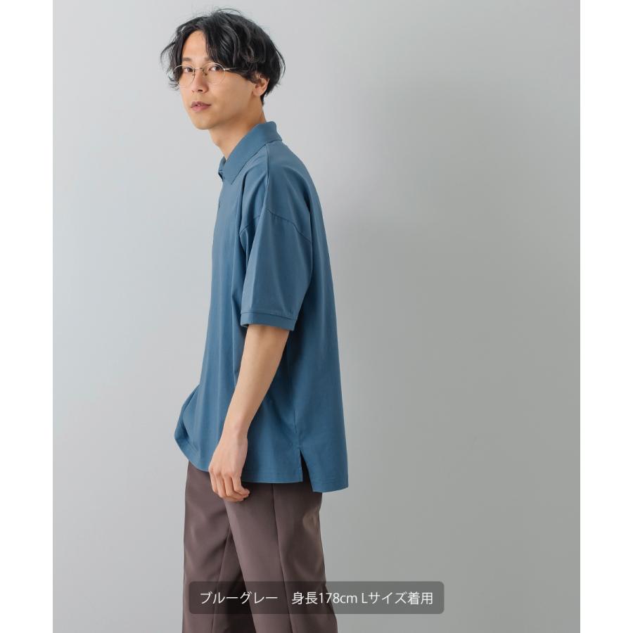 シルケット オーバーサイズ ポロシャツ メンズ  ラグジュアリー ビッグサイズ 半袖 大きいサイズ ゆったり 韓国ファッション きれいめ カジュアル モード | improves | 09