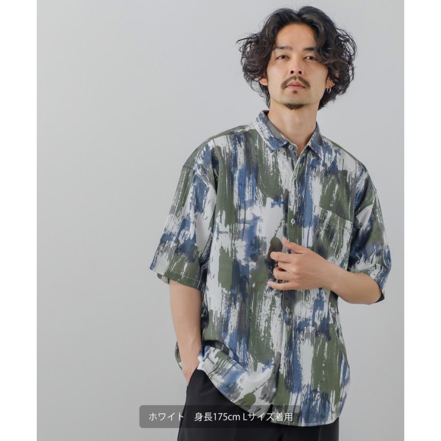 improves（インプローブス） 総柄 半袖 レギュラーシャツ メンズ