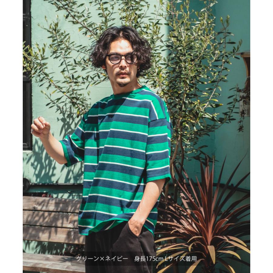 60s 半袖スウェット 太ボーダー マルチカラー vintage 60s 半袖