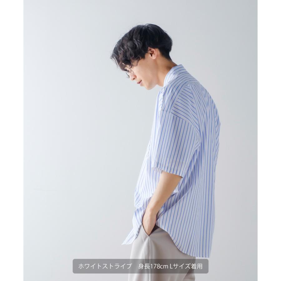 オーバーサイズ ストライプ レギュラーシャツ メンズ ブロード レギュラーカラー 半袖シャツ ゆったり ビッグ 大きめ きれいめカジュアル トラッド シンプル Improves インプローブス 通販 Yahoo ショッピング