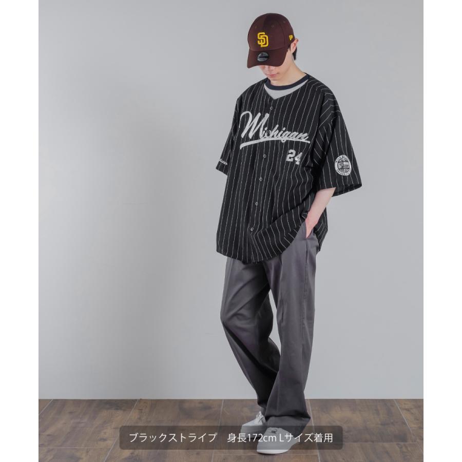 improves スタジアムロゴ ストライプ 刺しゅう 半袖 ベース