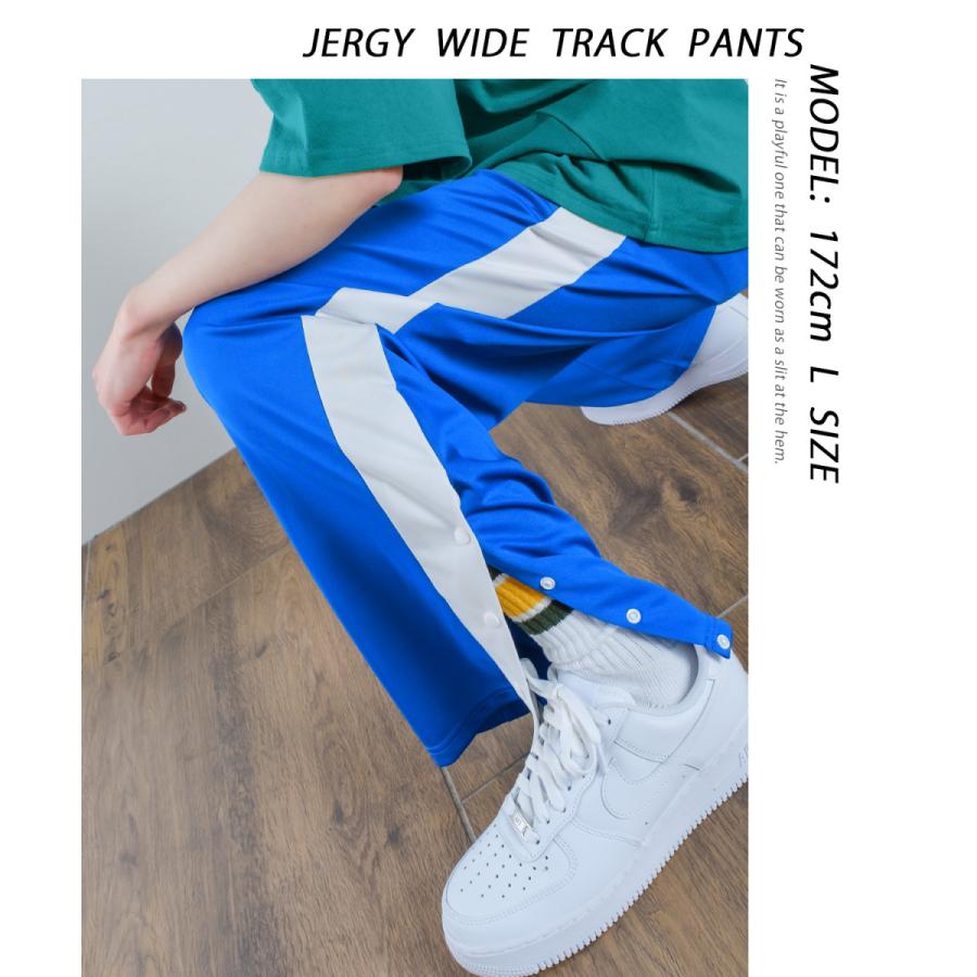 ジャージ ワイドトラックパンツ メンズ イージーパンツ ジョガーパンツ ラインパンツ ゆったり 大きいサイズ リラックス ワンマイルウェア 韓国ファッション | improves | 05