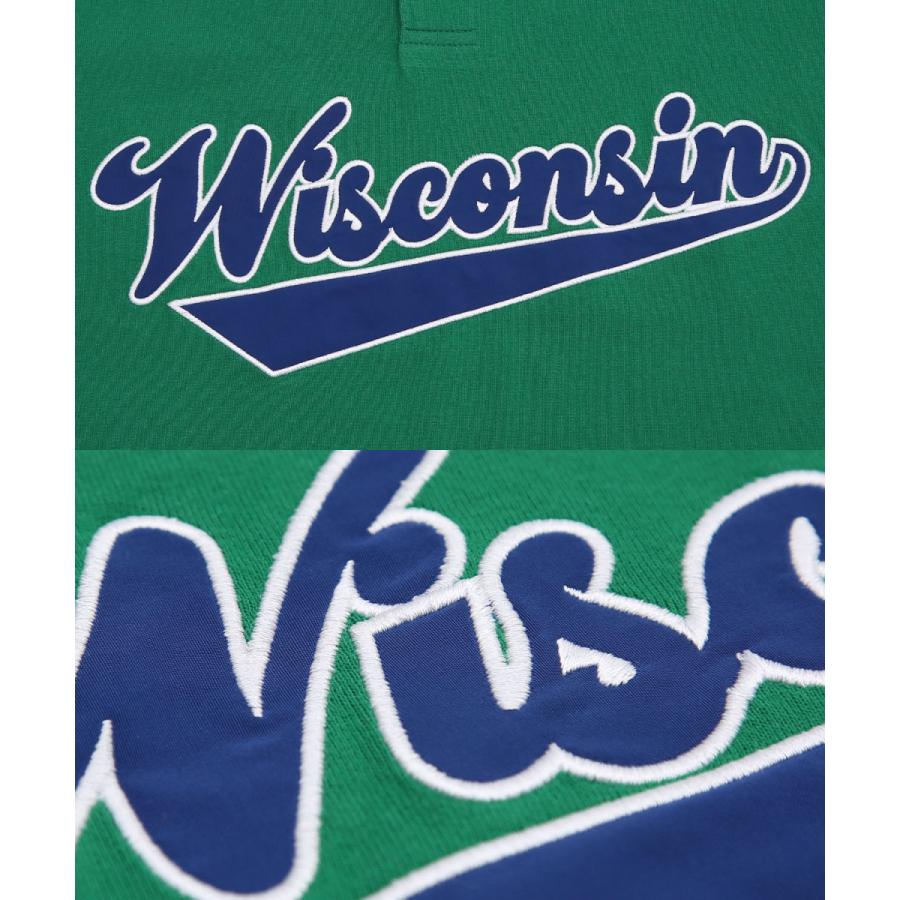 USコットン ロゴアップリケ 刺しゅう 半袖ポロシャツ メンズ スタジアムロゴ カットソー オーバーサイズ ビッグシルエット ゆったり 大きいサイズ トップス 韓国 | improves | 15