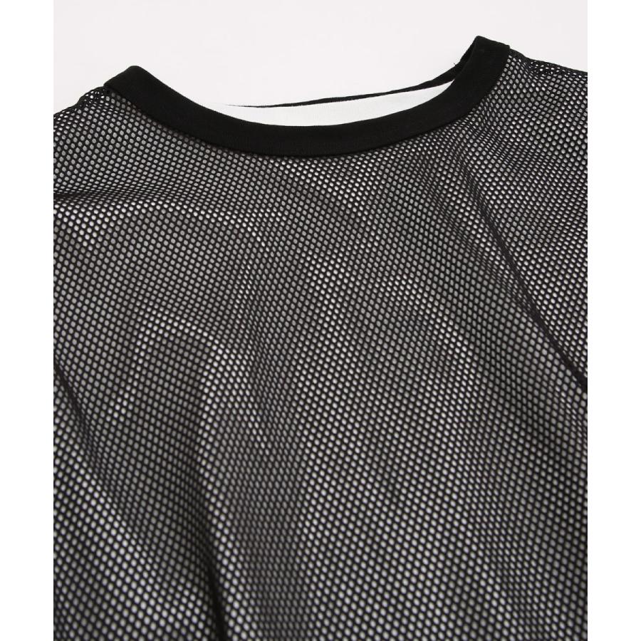 メッシュベスト×半袖Tシャツ アンサンブル メンズ セパレート カットソー クルーネック ノースリーブ オーバーサイズ ビッグシルエット 大きいサイズ 韓国 | improves | 12