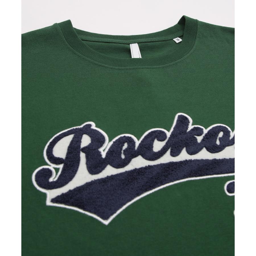 ロゴ ワッペン 刺しゅう 半袖 ビッグ Tシャツ メンズ カットソー スタジアムロゴ ドルマンスリーブ オーバーサイズ ビッグサイズ ゆったり 大きいサイズ | improves | 17