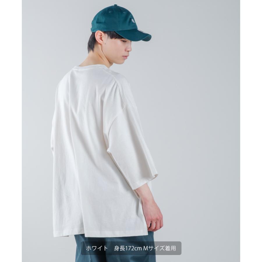 ロゴ ワッペン 刺しゅう 半袖 ビッグ Tシャツ メンズ カットソー スタジアムロゴ ドルマンスリーブ オーバーサイズ ビッグサイズ ゆったり 大きいサイズ | improves | 03